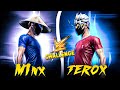 Terox ff vs  m1nx  controversial battle   2 mobile legends in one frame 