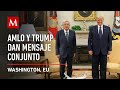 AMLO y Trump ofrecen mensaje a medios en Washington, EU