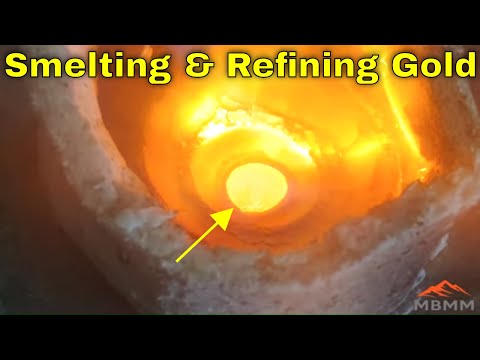 Smelting & Refining Fine Gold Dust To 22.5 Karat Purity