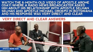 WATCH THE OLD VIDEO WHERE APST AROME SHARED HIS RELATIONSHIP WITH APOSTLE SELMAN & APST MIKE OROKPO by 1Soaking Channel 3,883 views 3 weeks ago 28 minutes