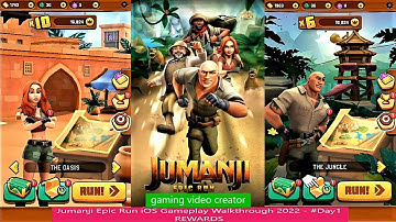 Jumanji Epic Run iOS Gameplay Walkthrough 2022   #Day1 REWARDS