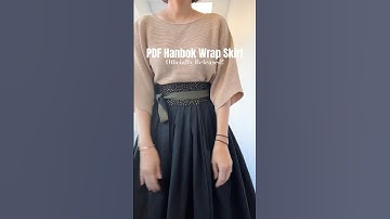 ✨PDF Hanbok Wrap Skirt✨ #sewingpattern #sewingtherapy #wrapskirt
