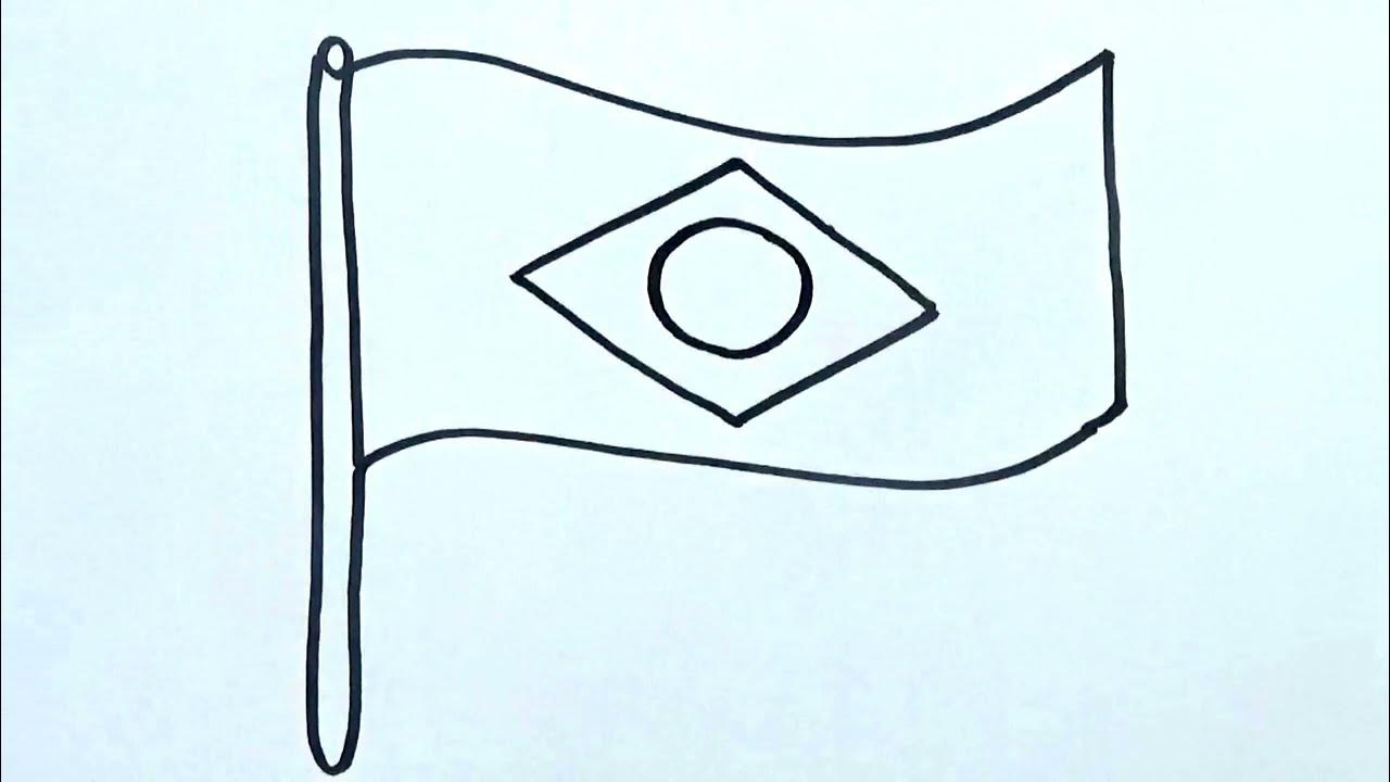 Como dibujar la BANDERA DE BRASIL - YouTube como-dibujar-la-bandera-de-brasil-youtube