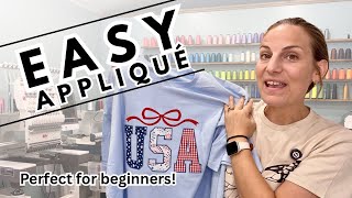 Quick &amp; Easy USA Appliqué Tutorial for 4th of July 