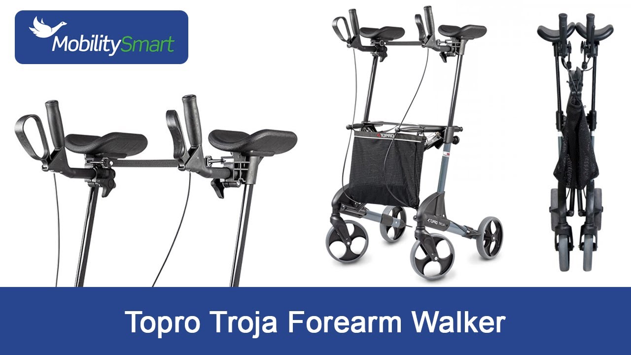 Topro Troja Forearm Walker - Specifically Designed for Users with Limited  Grip Strength - YouTube