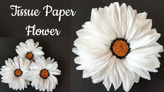 How to Make Flower from Paper/ Tissue Paper Flower Craft