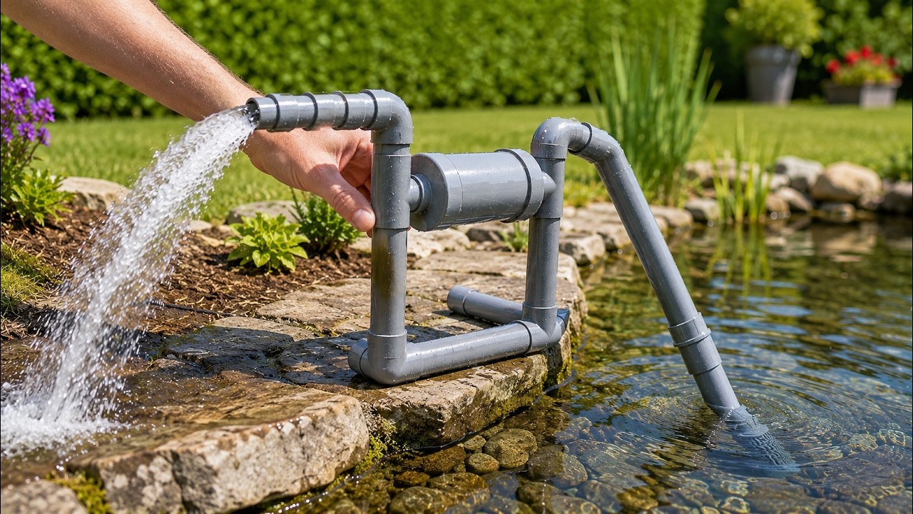 Water hammer pump（水撃ポンプ） - YouTube