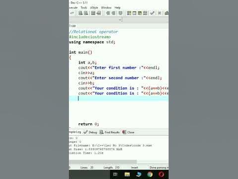 Relational Operators In C++ Program | C++Programming language | C plus ...