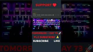 Day 72 Monkeytype Challenge 🔥 #keyboard #typing