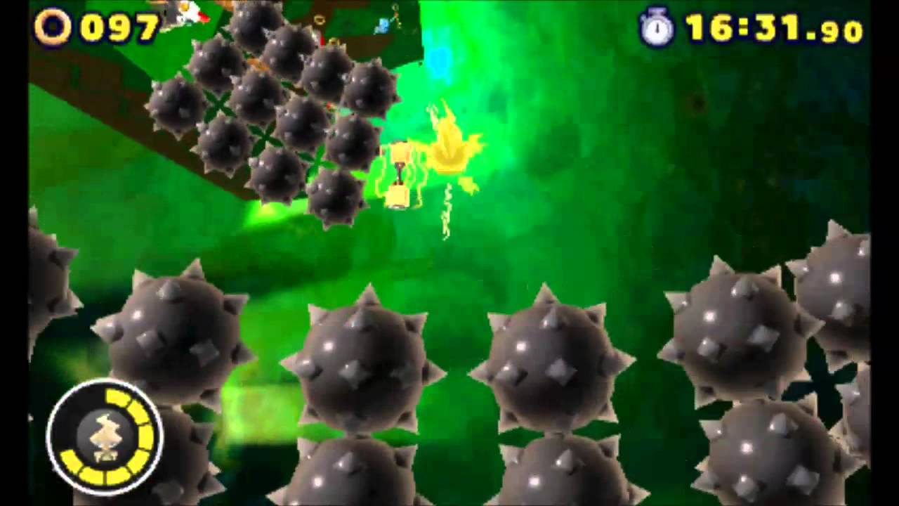 Sonic Lost World (3DS) - Red Star Ring Locations (Silent Forest Zone 2)