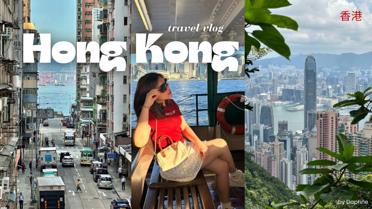 hong kong travel vlog 🇭🇰 | hk food tour 🍜, the peak tram 🚃, photo spots 📸 