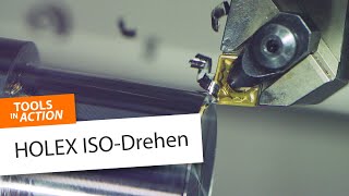 HOLEX ISO Wendeplatte zum Drehen in Aktion