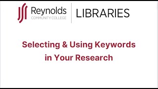 Selecting & Using Keywords in Your Research Net Worth