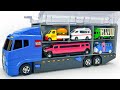 トミカ☆ミニカーを開封!救急車・工事車・はたらく車をチェックしてコンボイに収納☆Tomica Mini Cars☆ Ambulance & Work Vehicles Convoy Unboxing