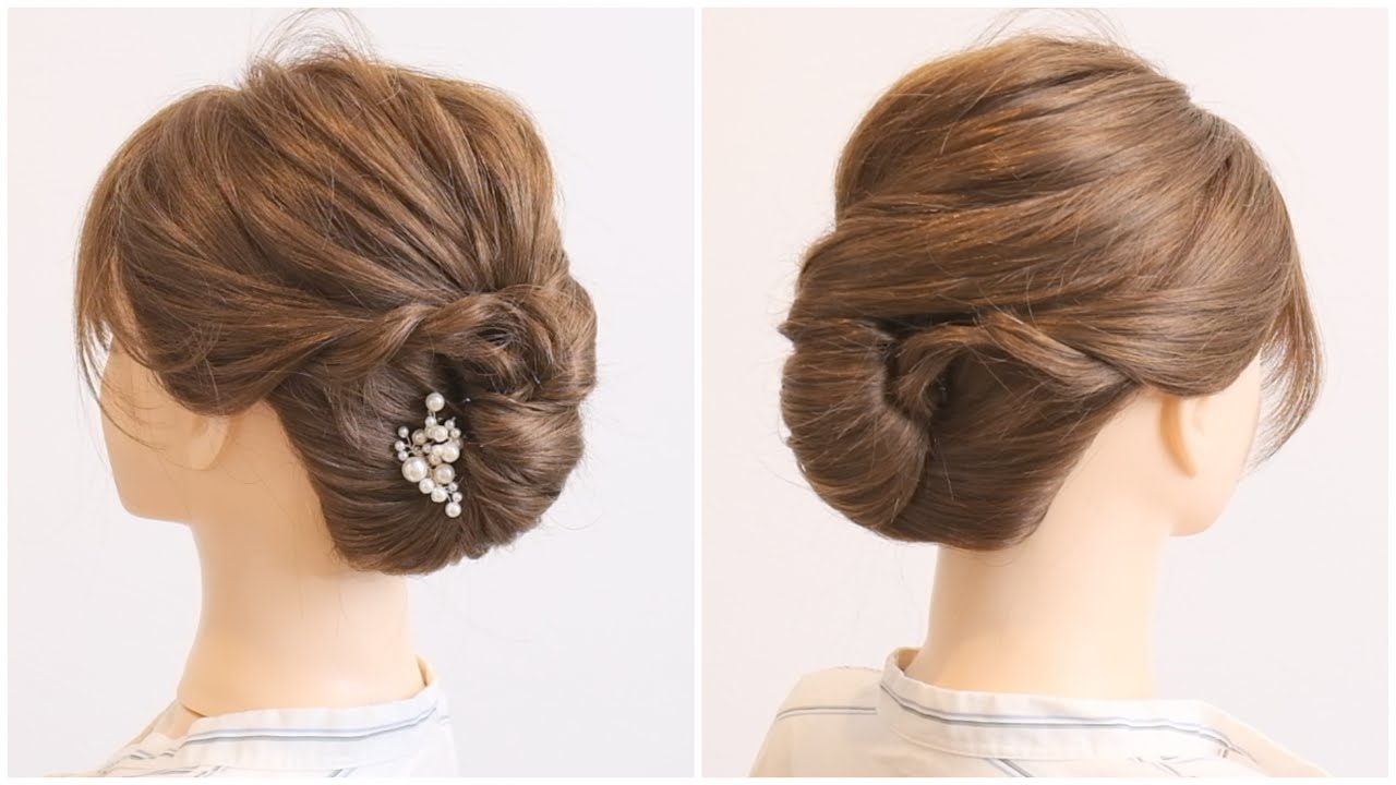 Updo For Short To Medium Hair Sol Hairstyles Youtube