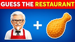 Guess the Fast Food Restaurant by Emoji Quiz Challenge 🤔🍔🍕