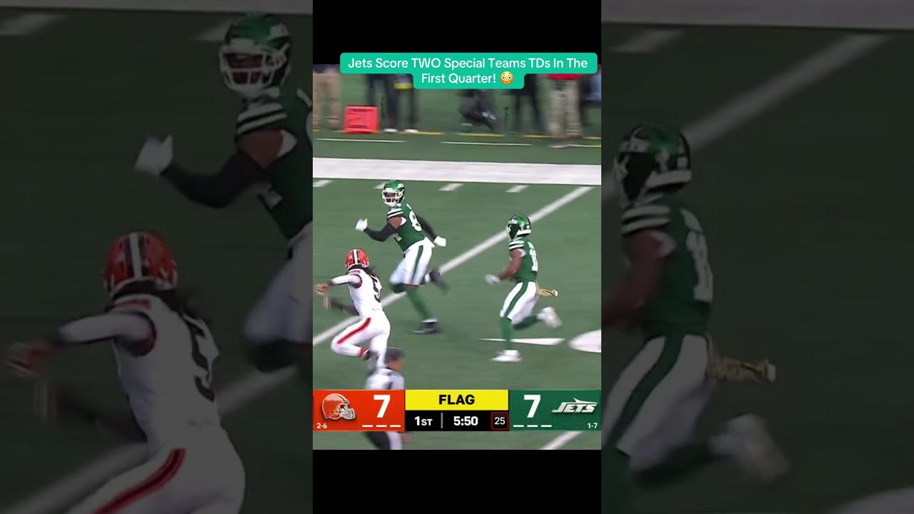 Jets Score TWO Special Teams TDs In The First Quarter! 😳