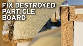 Cheap and easy DIY: How to Fix Broken Particle Board Furniture