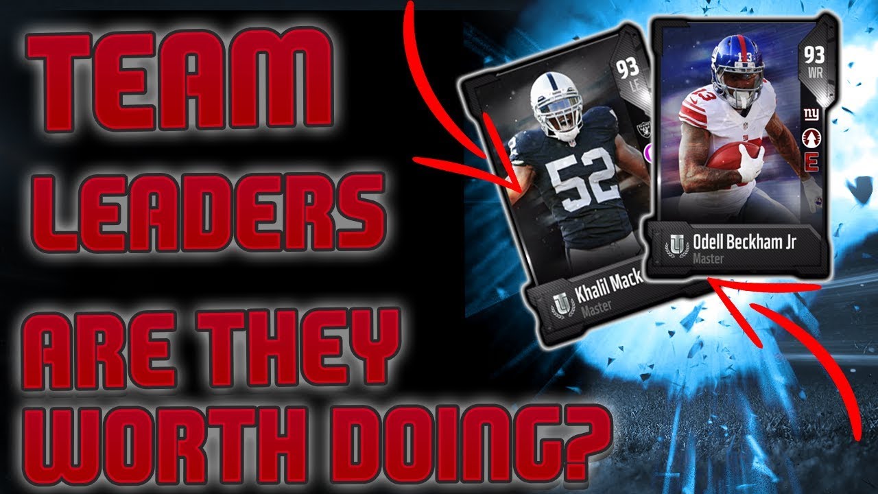 WHY YOU SHOULD & SHOULD NOT DO TEAM LEADERS SETS! Madden 18 Ultimate Team