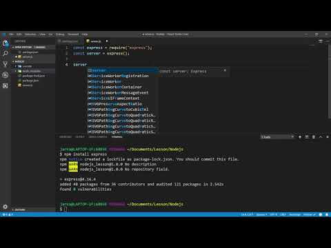 NodeJS 3 강 - ExpressJS 사용하기