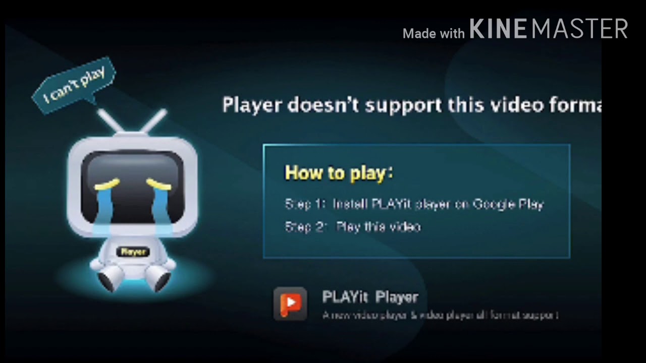 player doesn't support this video format how to fix it
