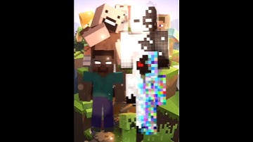 Notch & Herobrine vs Null & Entity 303 (who would win?) #minecraft #edit