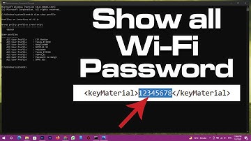 CMD: Find all Wi-Fi Passwords with only 1 Command Windows
