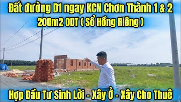 Siêu Hot-Đất Thổ Cư 200m² Ngay KCN Chơn Thành,Sổ Riêng Giá Ngộp Bán Nhanh