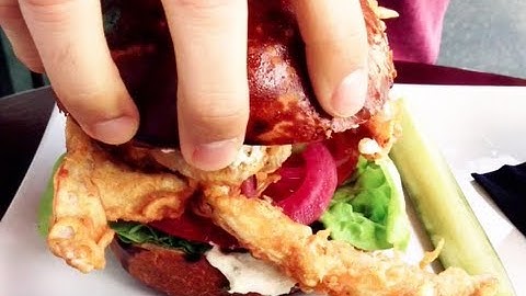 Soft Shell Crab Sandwich at Curious Palate, Los Angeles - Tastemade #EATS