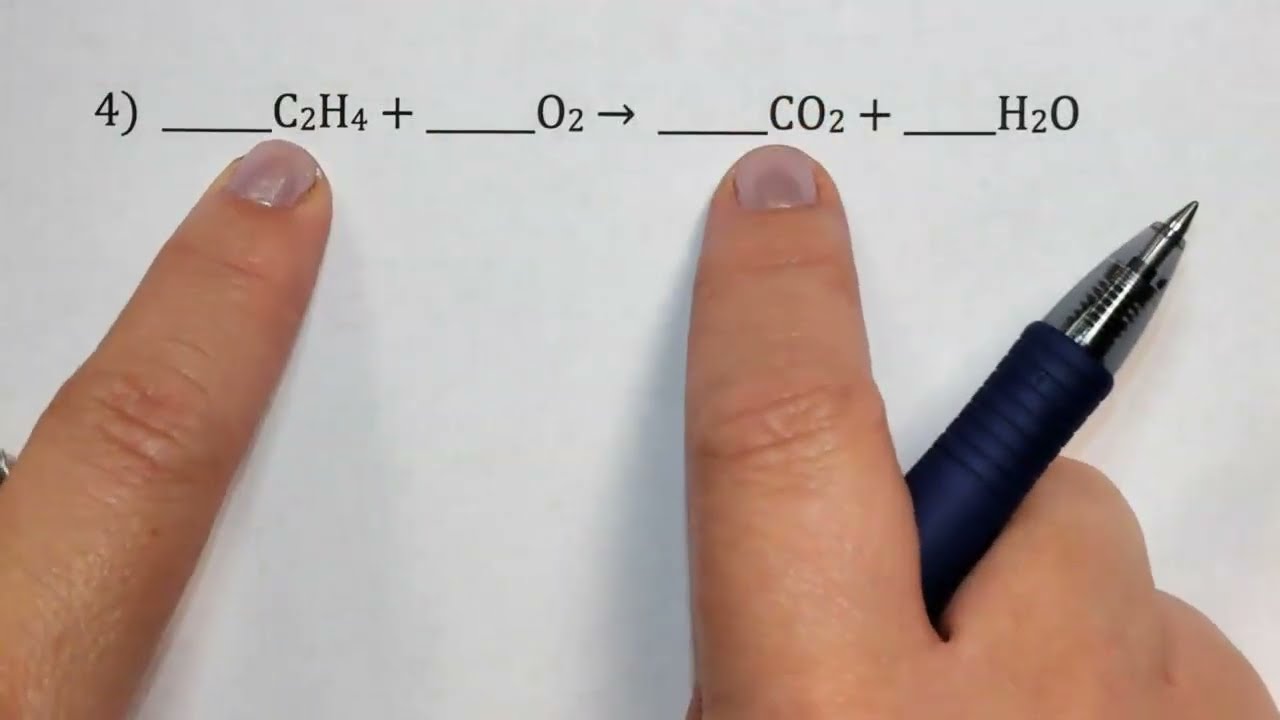 Balancing Combustion of C2H4 - youtube