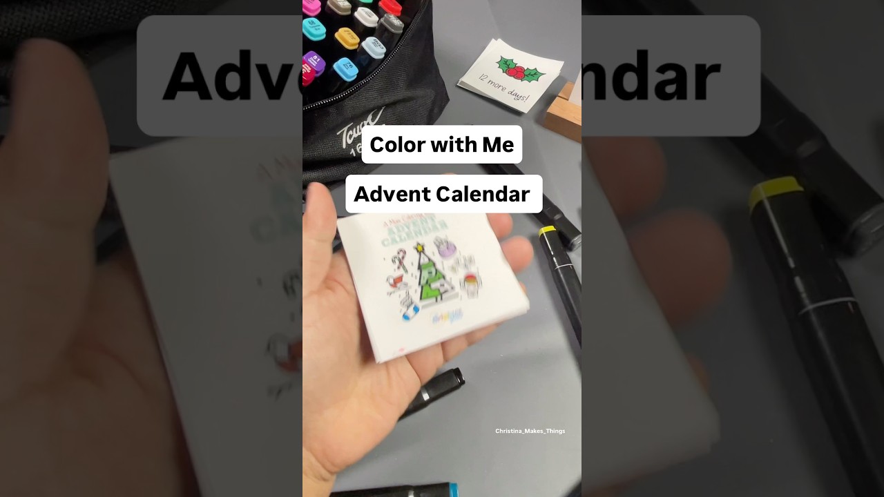 Color my advent calendar with Me 