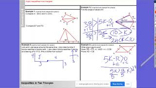 Geo 5-6 Hinge Theorem examples