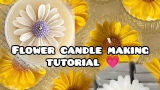 Disney flower candle making 🕯️|| complete tutorial 💕 ||amazing results 💗😍