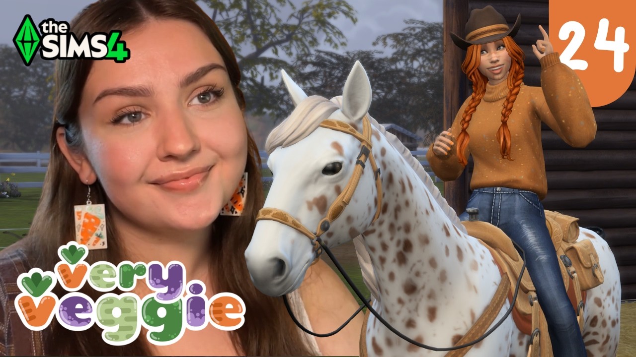 GRWM to get our SECOND horse lol - the very veggie legacy challenge by lil simsie - sims 4 - moesi