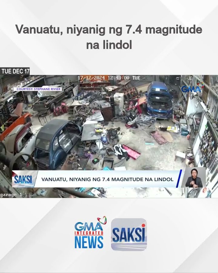 Vanuatu, niyanig ng 7.4 magnitude na lindol | Saksi