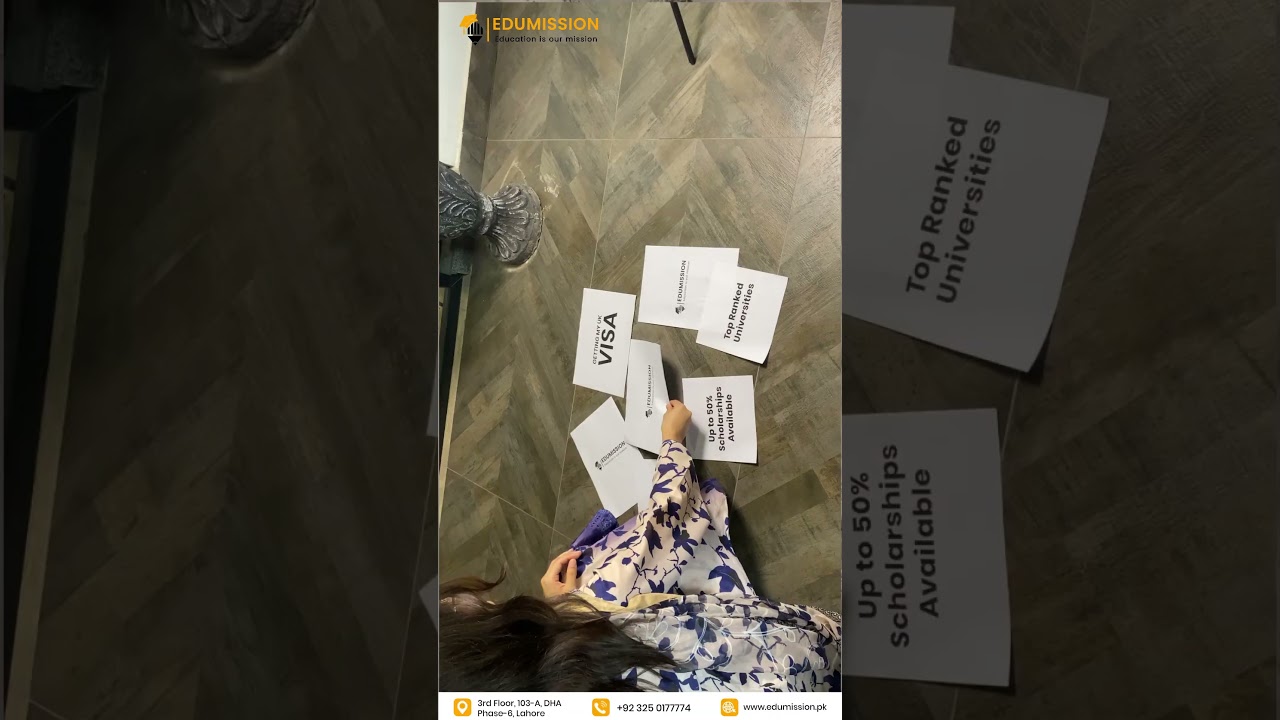 🔑 "Scholarships? Visa? Admissions? 🗝️ One key, one name: Edumission. 🚀✨ 