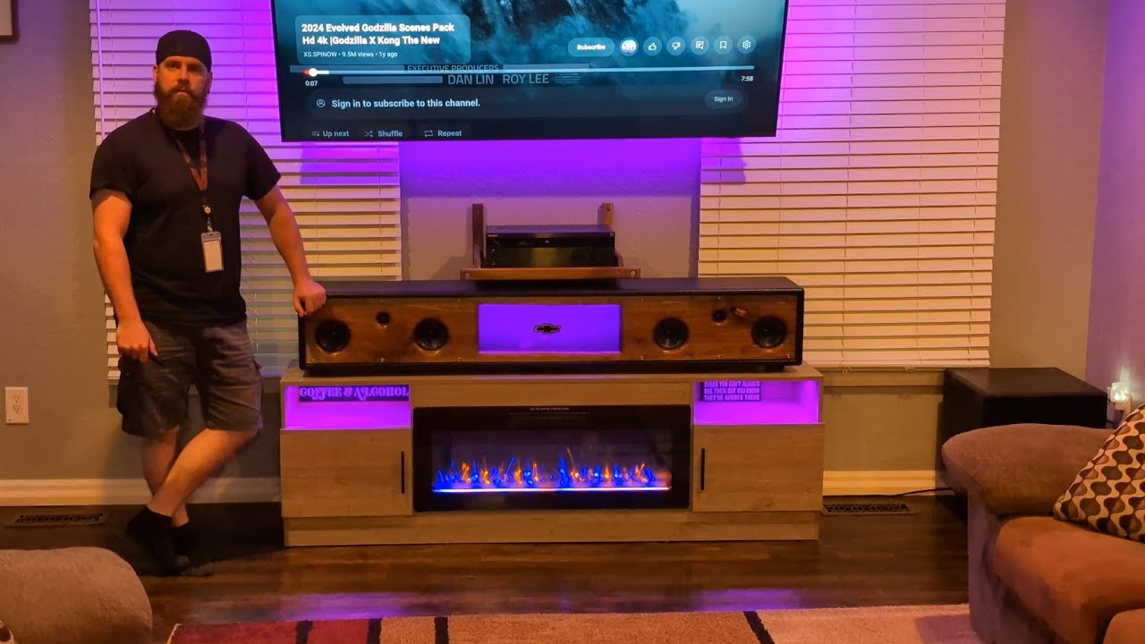 2.1 custom walnut home theater system tutorial (with short demo)
