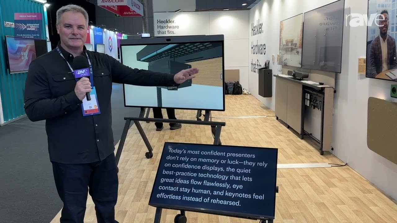 ISE 2026: Heckler Design Shows Off Confidence Stand, a Rolling Stand for Downstage Displays