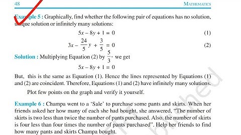 Chapter 3 Pair of Linear Equation in Two Variables | Example 5 | NCERT SOLUTION | Class 10th Maths