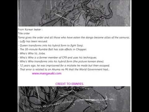One Piece 1017 Manga Scan Spoiler Image Raw Cover One Piece 1017 Manga Scan Spoiler Image Youtube