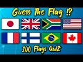 Guess The Flag in 5 Seconds | 100 FLAGS QuiZ, Challenge