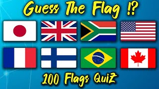 Guess The Flag in 5 Seconds | 100 FLAGS QuiZ, Challenge