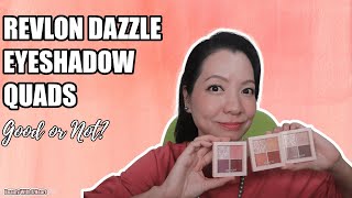 Revlon Dazzle Eyeshadow Quads Swatches And Review 🤭