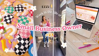Week in the life of a small business owner & branding photoshoot ✿ | Studio Vlog 023