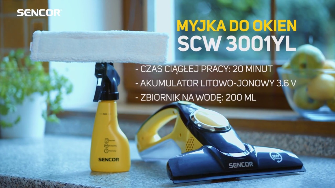 Myjka do okien SCW 3001YL Sencor - YouTube