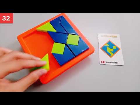 Creative pattern puzzle || Woman with Box || Solving pattern ||#32puzzles
