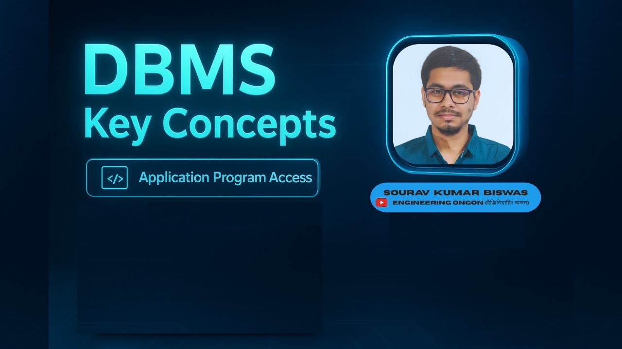 L:08 Application Program Access in DBMS | How Applications Interact ...