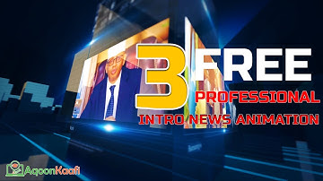 3  Free Professional News Intro Animation   |  After Effect Free  to Download