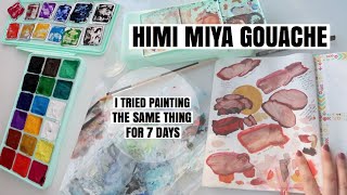 HIMI MIYA GOUACHE PAINT OPENING | I painted the same thing for 7 days to get better at art by CNDVL 185 views 3 years ago 10 minutes, 31 seconds