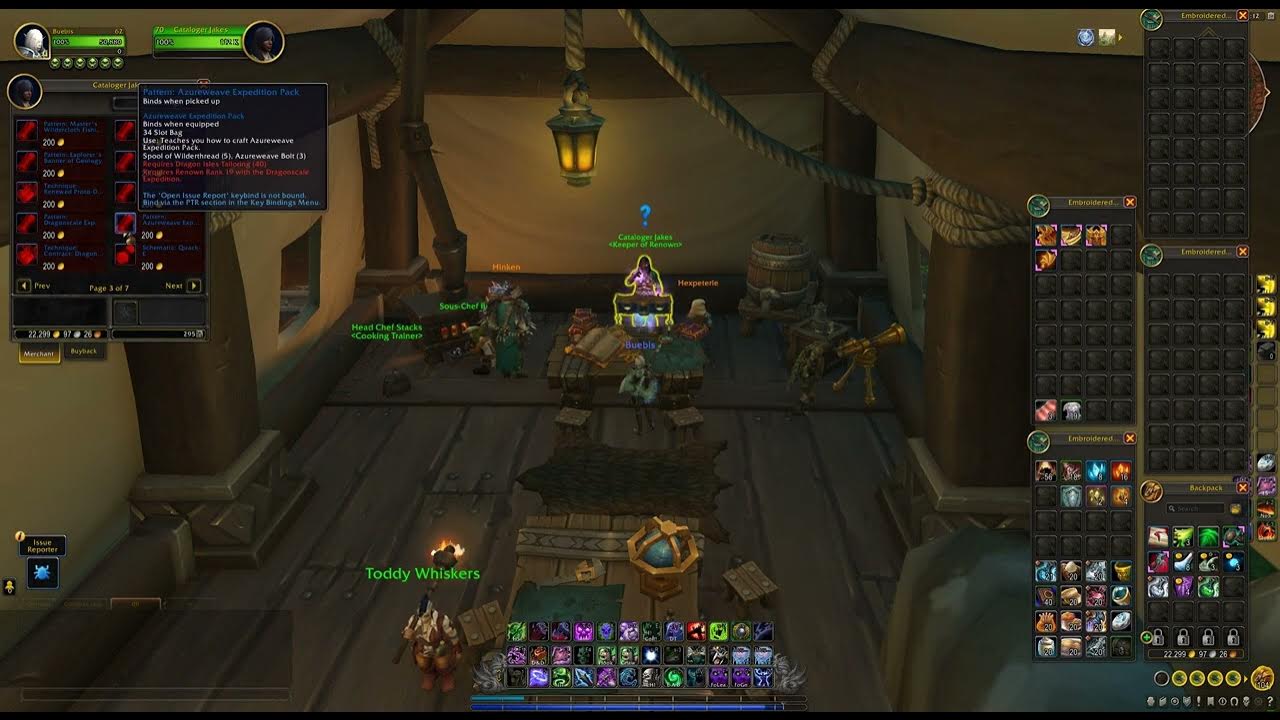 Pattern Azureweave Expedition Pack From where to get, WoW